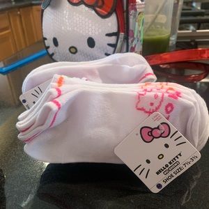 Two packs of 5,of Hello Kitty No-Show socks.